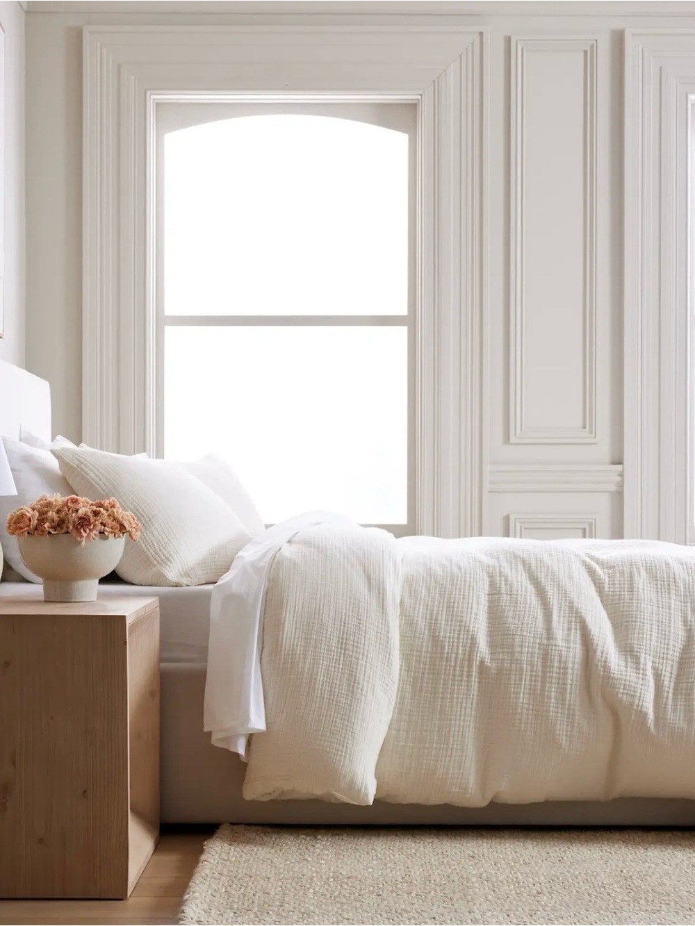 Quince Organic Airy Gauze Duvet Cover Set Undyed Cotton Queen So Soft NWT